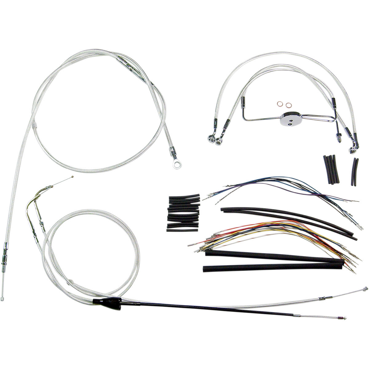 Magnum Shielding #387291 - Sterling Chromite II® Designer Handlebar Installation Kit - 12"-14" - '07 FLH