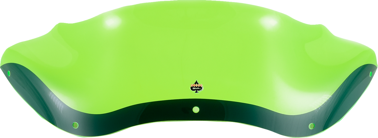 Klock Werks #KWW-01-0626 - Kolor Flare Windshield - 8" - Green Ice - FLTR