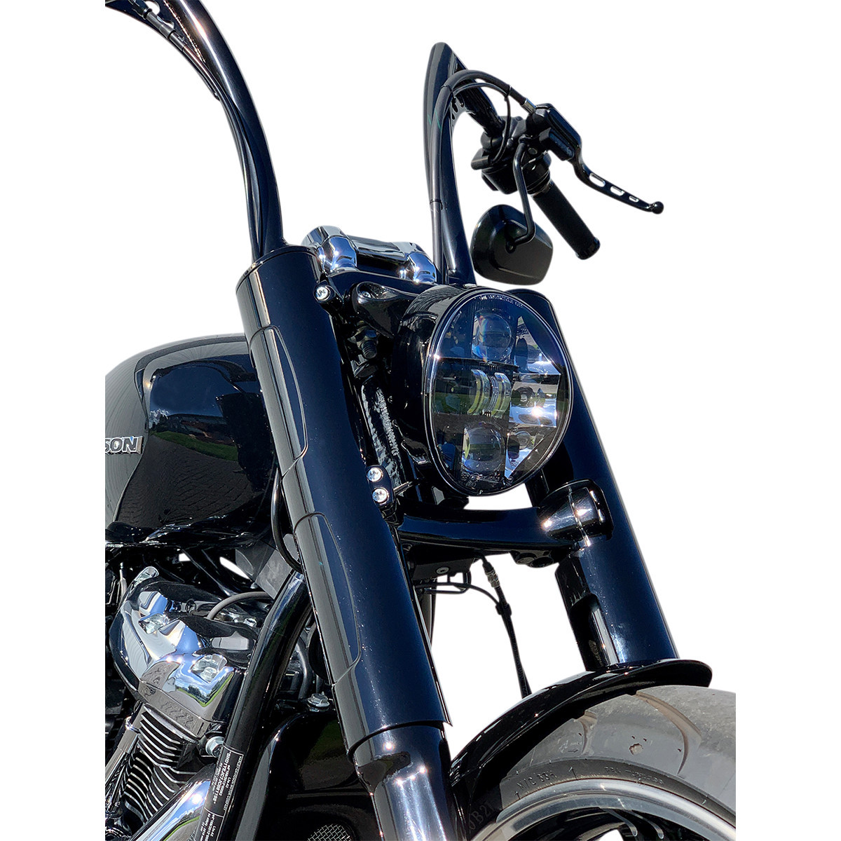 Kodlin USA #K46660 - Fork Cover - Black - '18-'24 FXBR/FXBRS