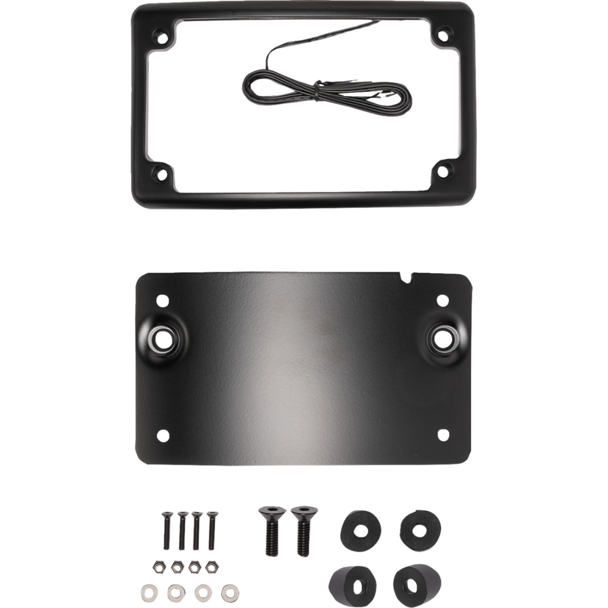 Kodlin USA #KUS20100 - License Plate Mount - Curved - Black