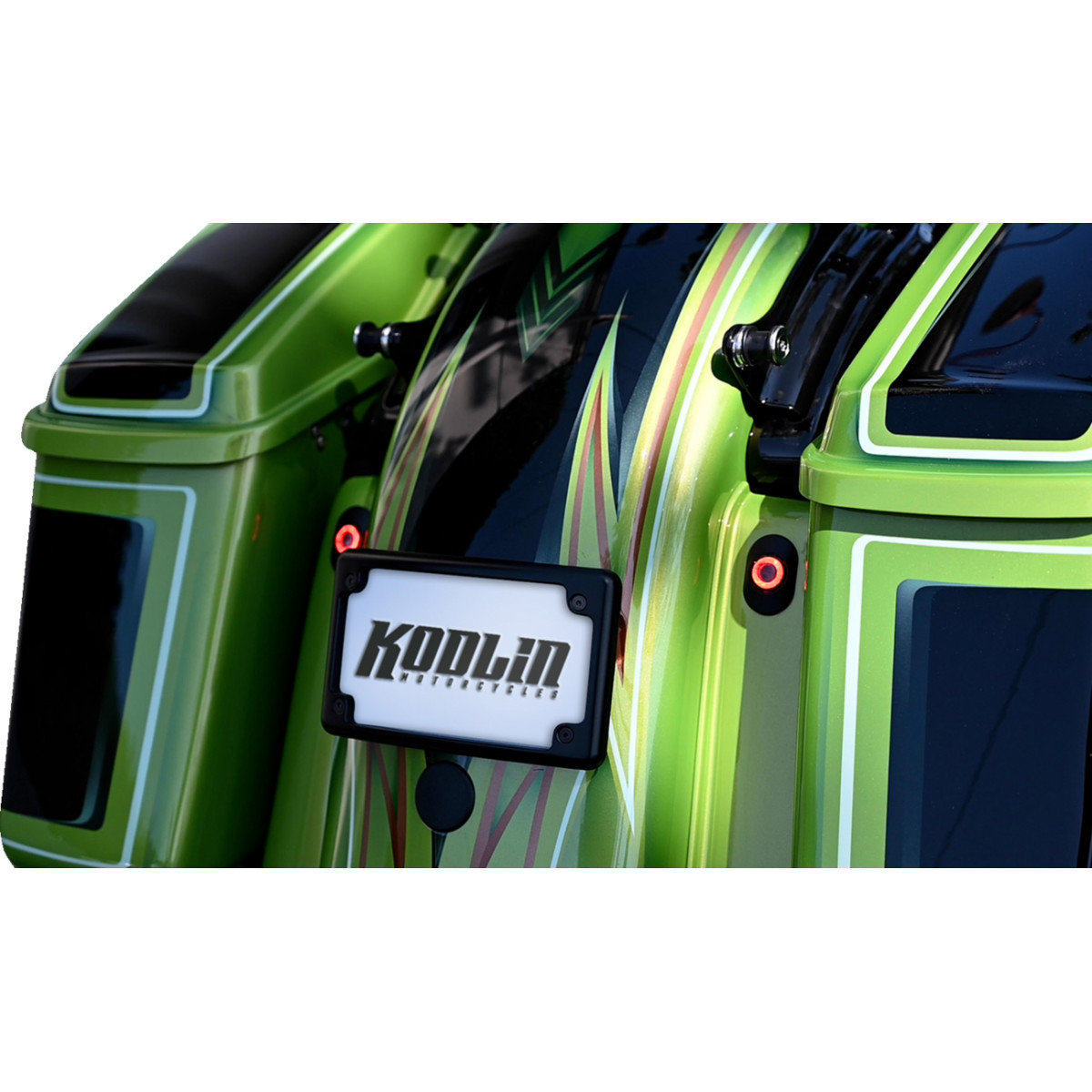 Kodlin USA #KUS20100 - License Plate Mount - Curved - Black