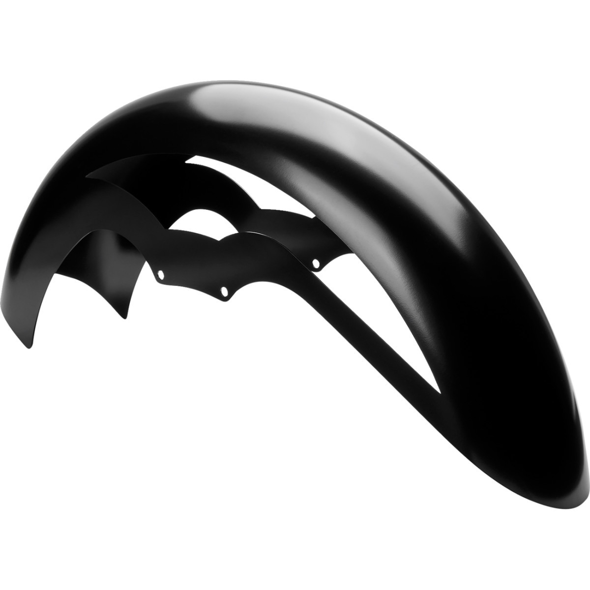 Klock Werks #KWF-01-0306 - Ventana Front Fender - Black - 16"-19" - HD Touring/Trike