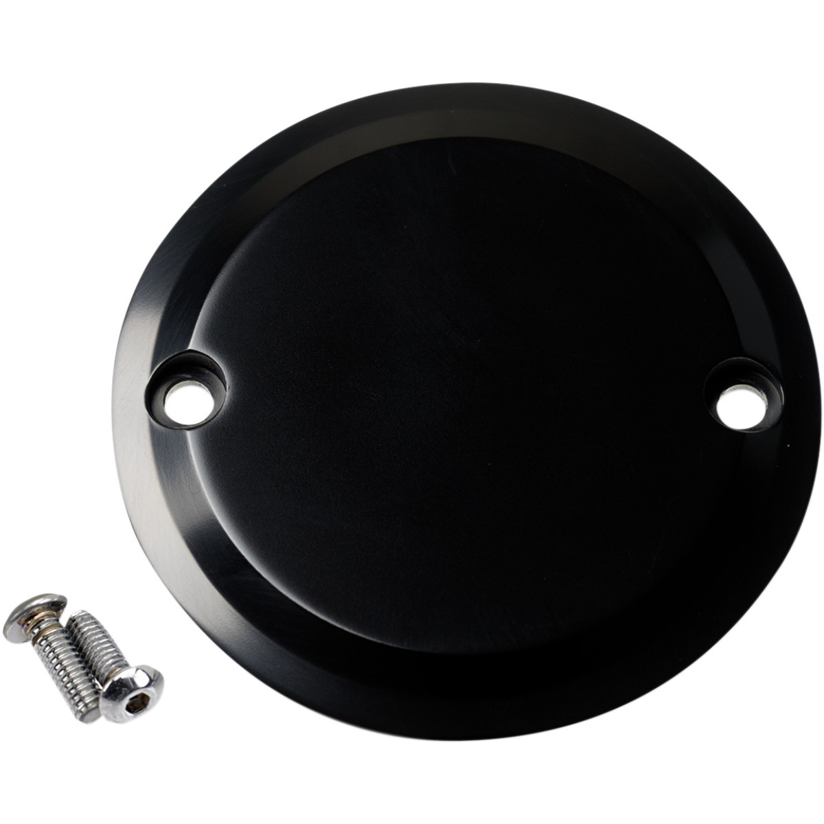 Joker Machine #02-98-SB - Points Cover - Smooth - 2 Hole - Black Anodized