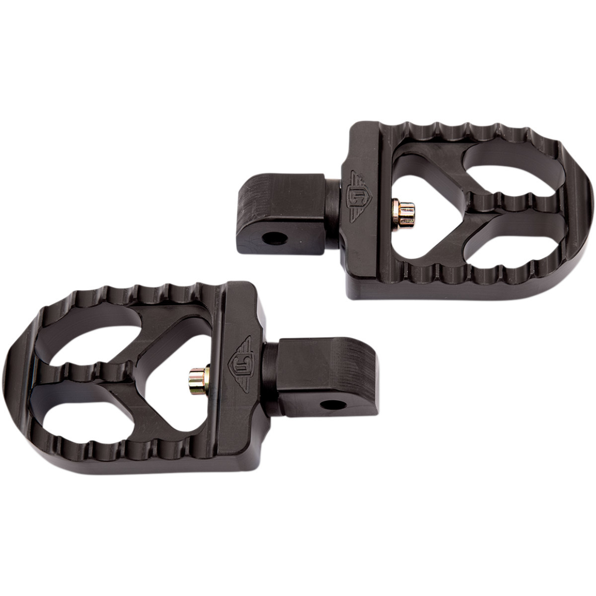 Joker Machine #08-57-7B - Serrated Foot Pegs - Black - Short
