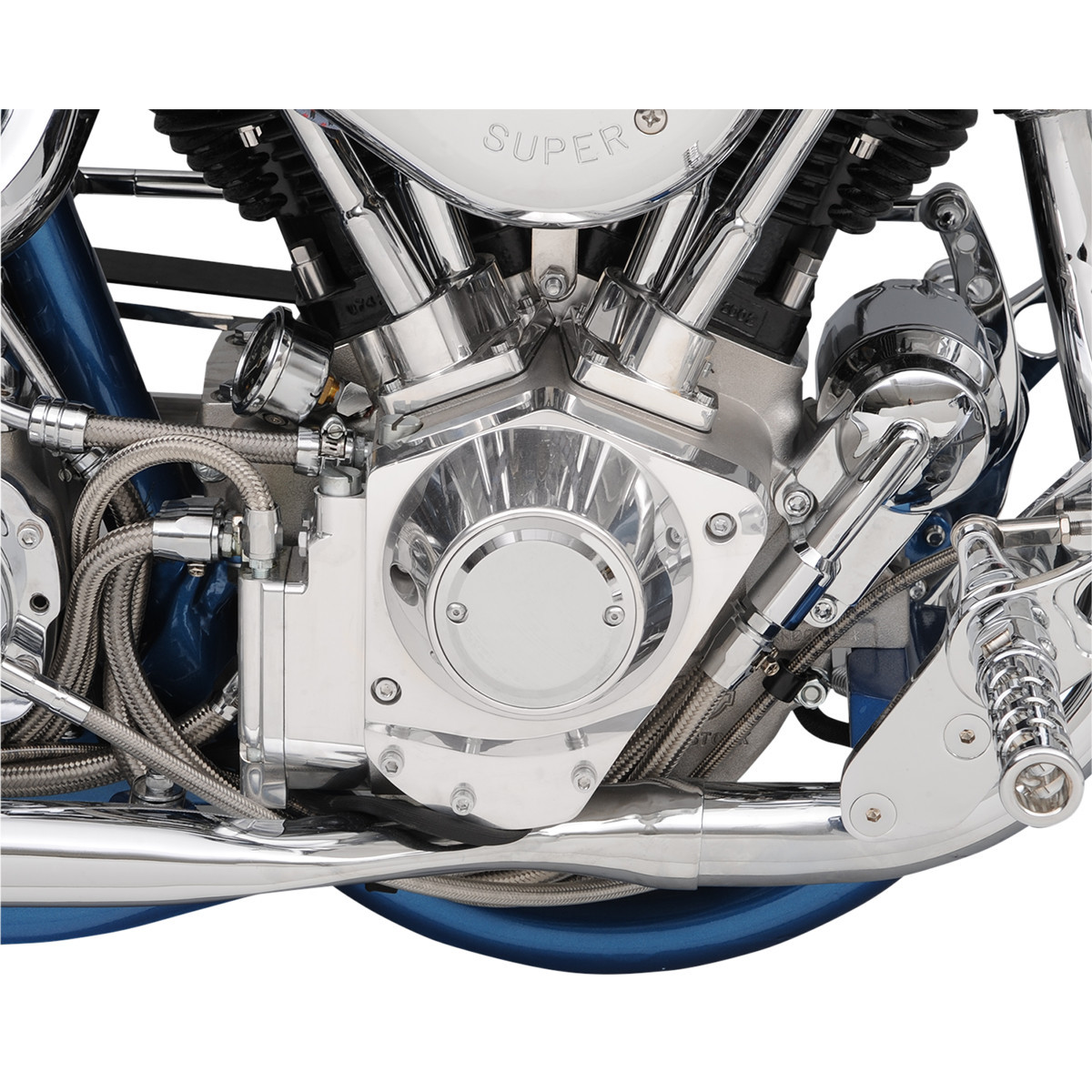 Joker Machine #921102C - Points Cover - Smooth - 2 Hole - Chrome