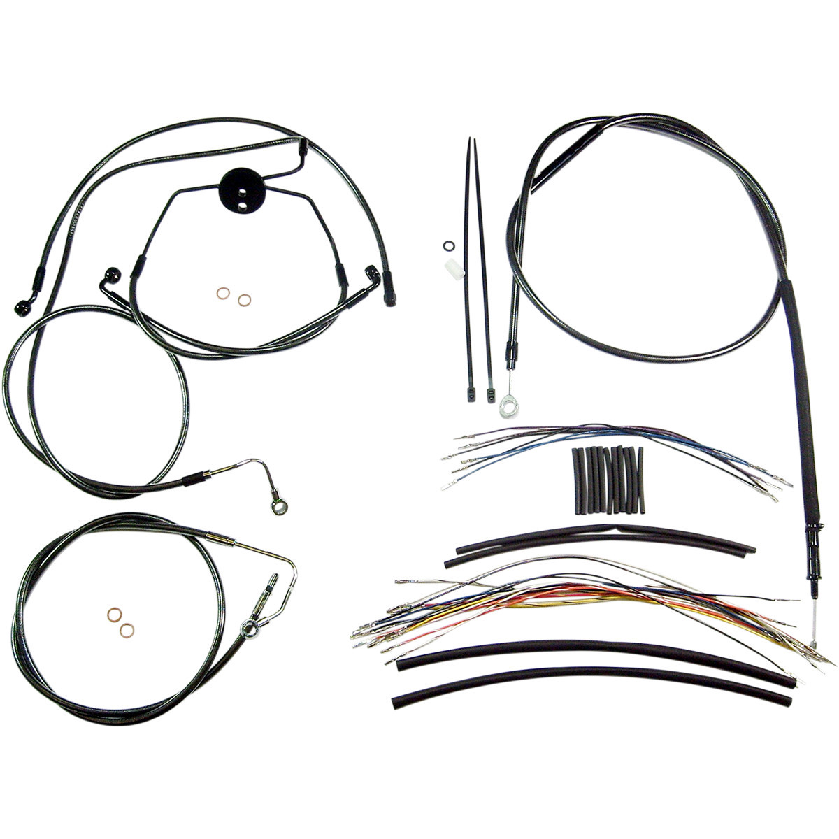 Magnum Shielding #487322 - Black Pearl™ Designer Handlebar Installation Kit - 15"-17" - '08-'13 FLTR