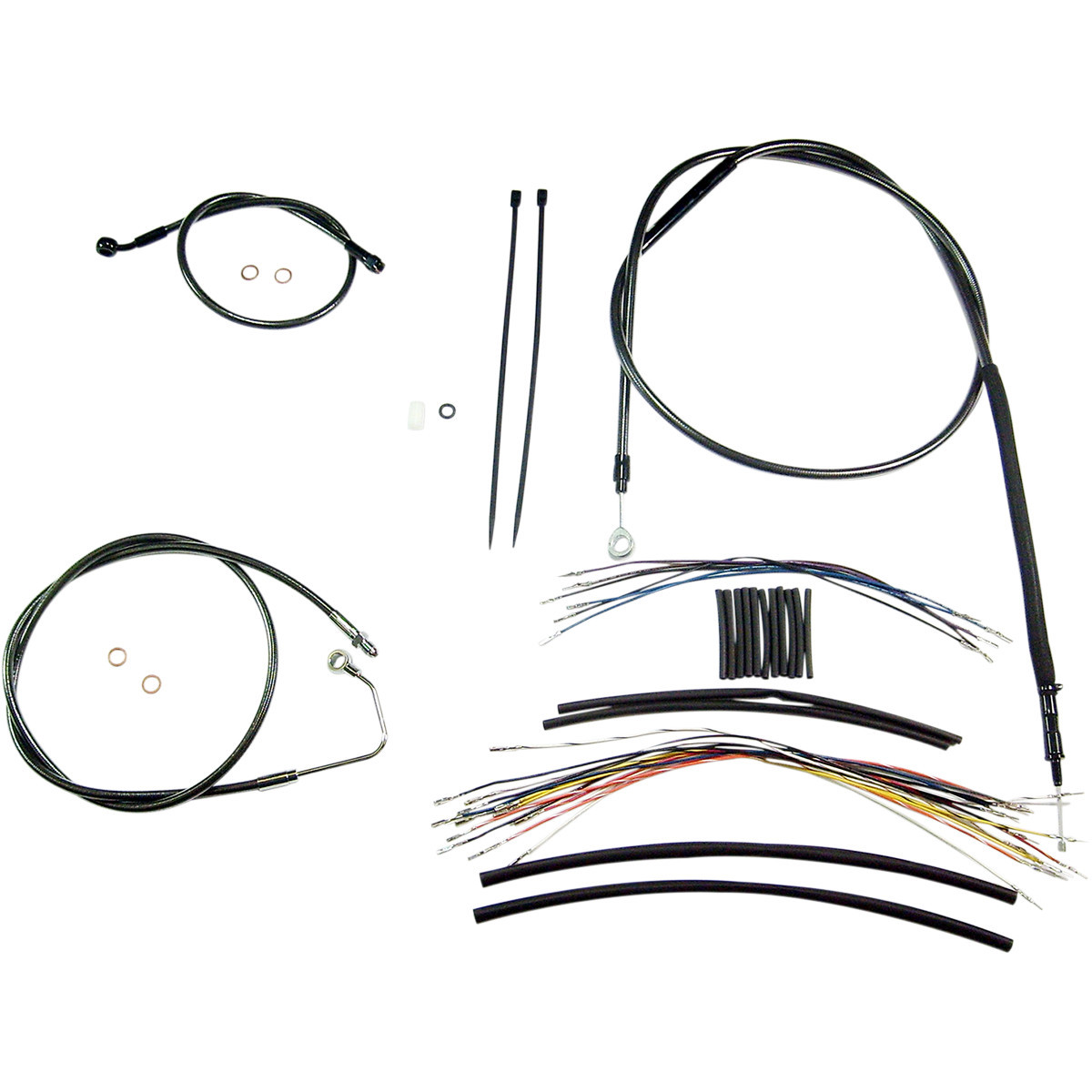 Magnum Shielding #487363 - Black Pearl™ Upper Handlebar Installation Kit - 18"-20" - '08-'13 Touring