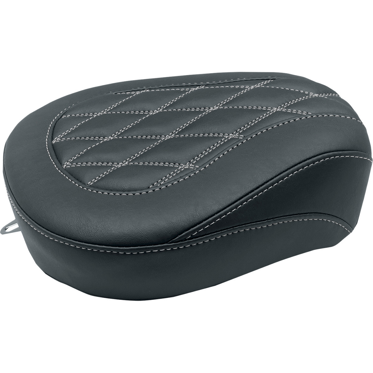 Mustang #76648GM - Wide Tripper™ Passenger Seat - Black w/ Gun Metal Stitching - FL '97-'25