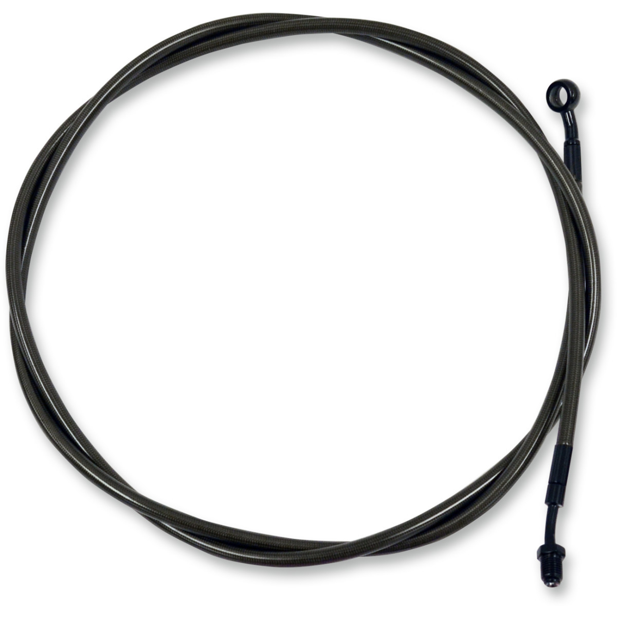 LA Choppers #LA-8100C13M - Midnight Braided Clutch Cable - 12"-14" Ape Hanger Handlebars - '96-'06 Softail