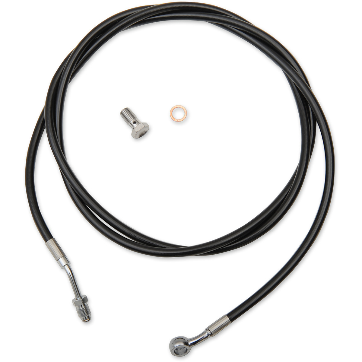 LA Choppers #LA-8054C13B - Black Vinyl Clutch Cable - 12"-14" Ape Hanger Handlebars - '17-'20 Touring/Trike