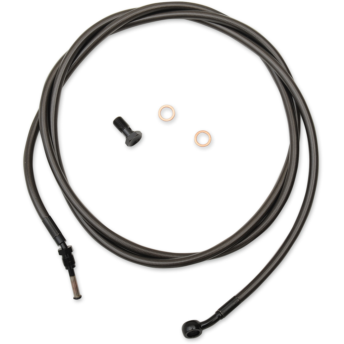 LA Choppers #LA-8054C13M - Midnight Braided Clutch Cable - 12"-14" Ape Hanger Handlebars - '17-'20 Touring