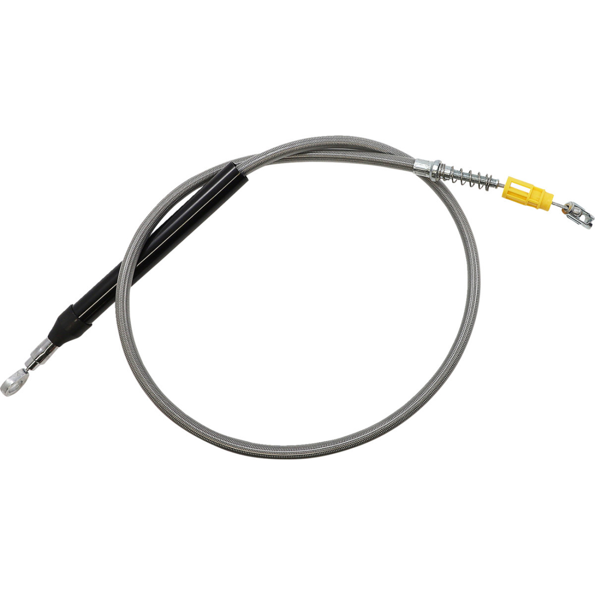 LA Choppers #LA-8155C16 - Stainless Steel Braided Clutch Cable - Quick Connect - 15"-17" Ape Hangers - '18-'21 Softail