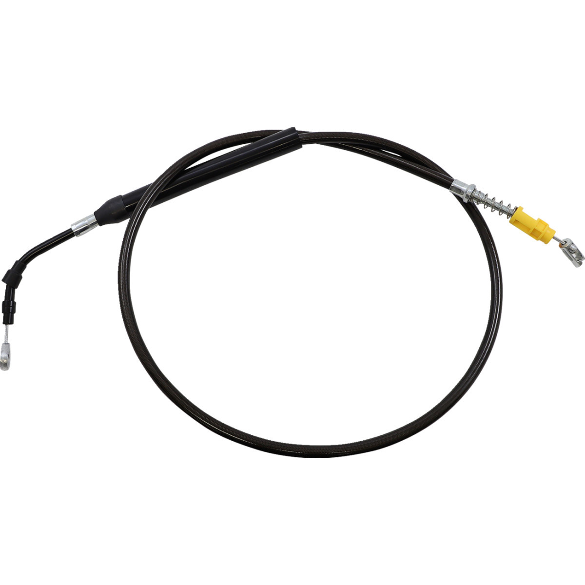 LA Choppers #LA-8056C16M - Midnight Braided Clutch Cable - 15"-17" Ape Hanger Handlebars - '21-'22 FLH