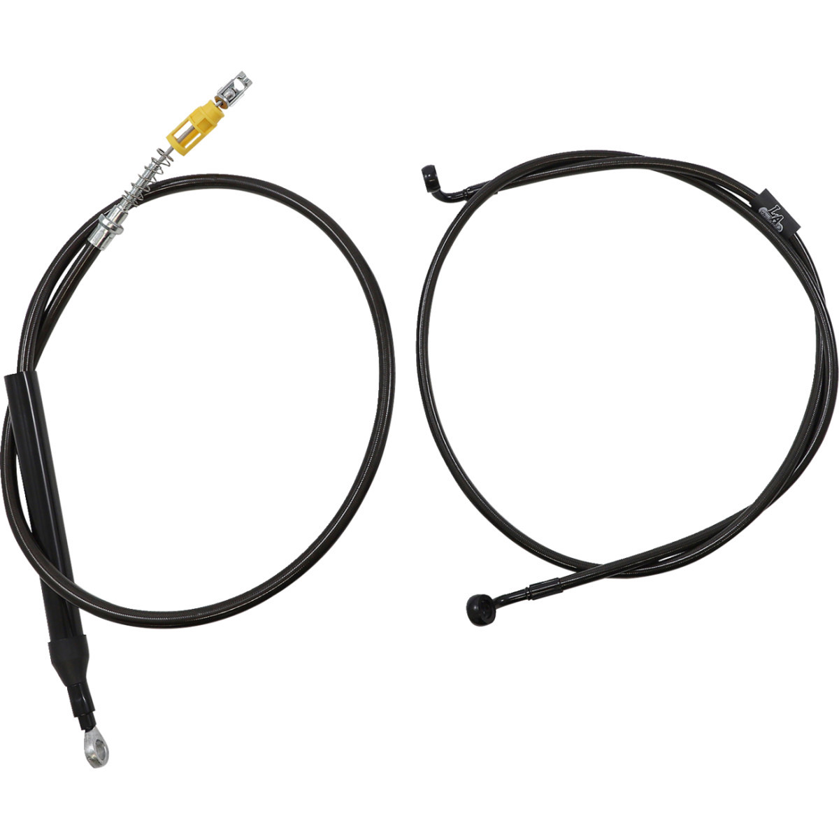 LA Choppers #LA-8156KT2-16M - Complete Midnight Braided Cable Kit - Quick Connect - 15"-17" Handlebars - '18-'22 Softail