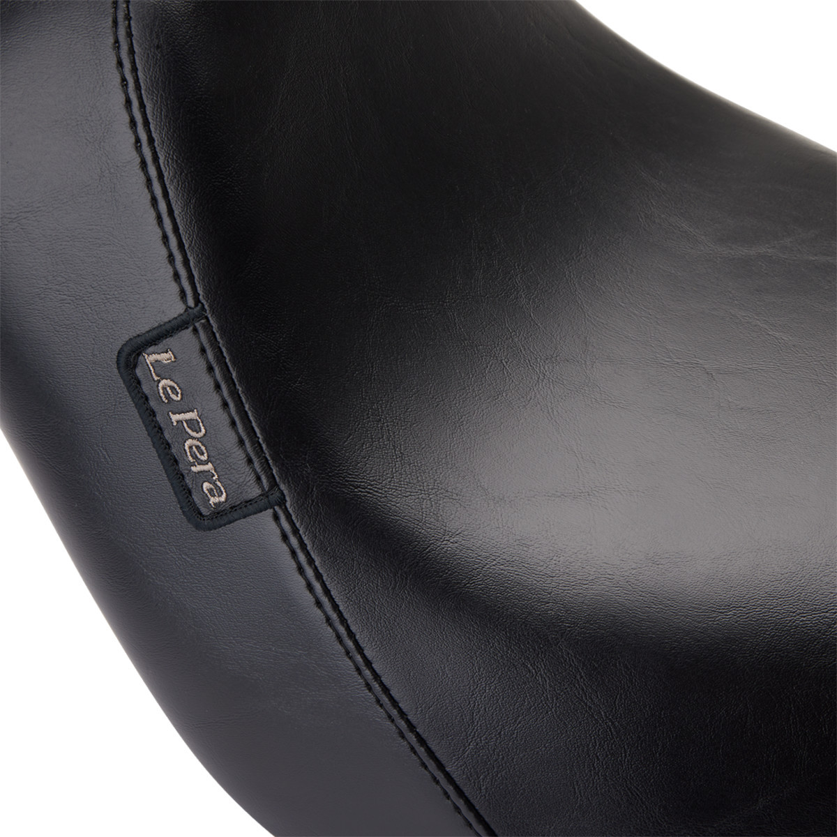 LE Pera #LYR-007 - Bare Bones Solo Seat - Smooth - Black - Softail '18-'23