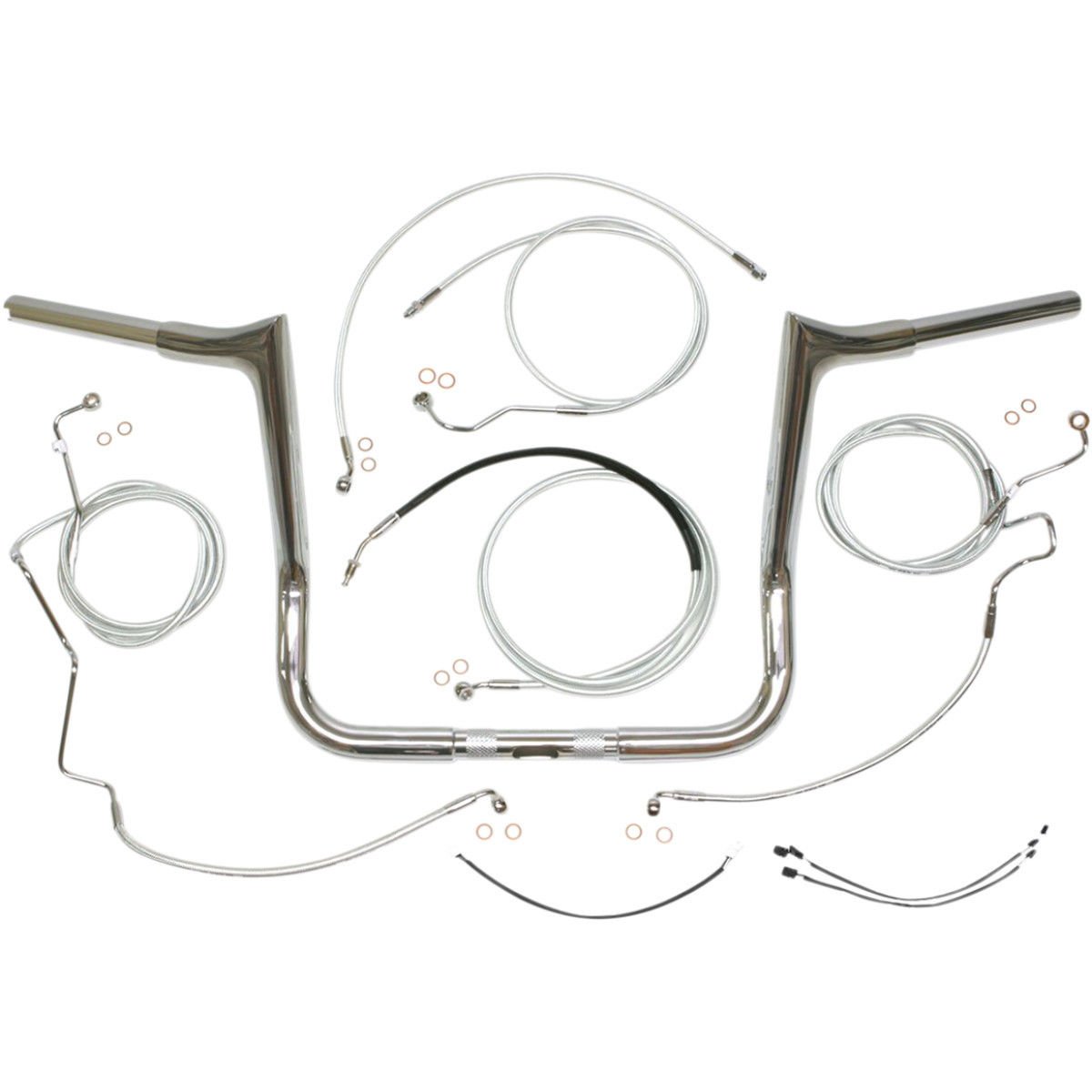 Magnum Shielding #38884-414 - 1-1/4" Viking Handlebar Installation Kit - 14" - Sterling Chromite II®