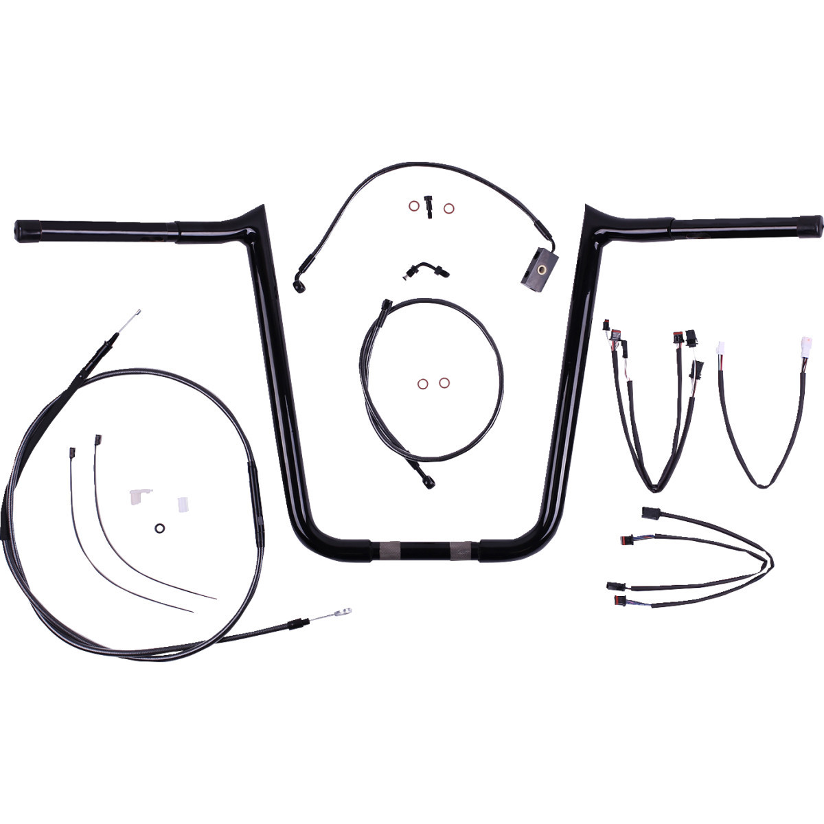 Magnum Shielding #48894-314 - 1-1/4" Viking Handlebar Installation Kit - 14" - Black Pearl™