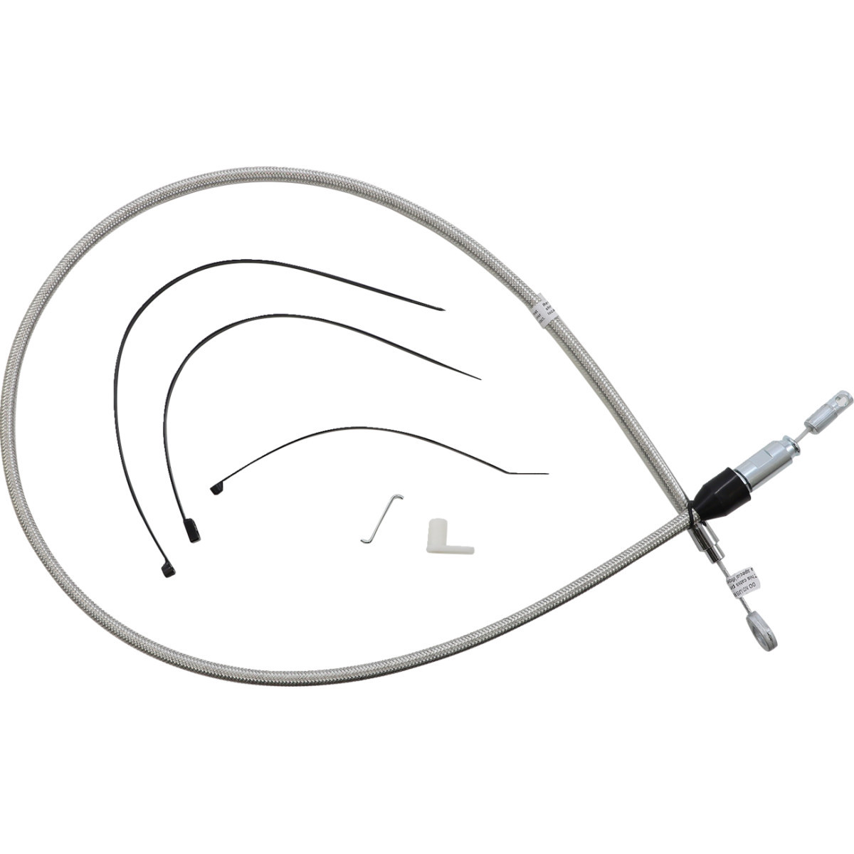 Magnum Shielding #523411HE - Polished Stainless Quick Connect Upper Clutch Cable - 45"
