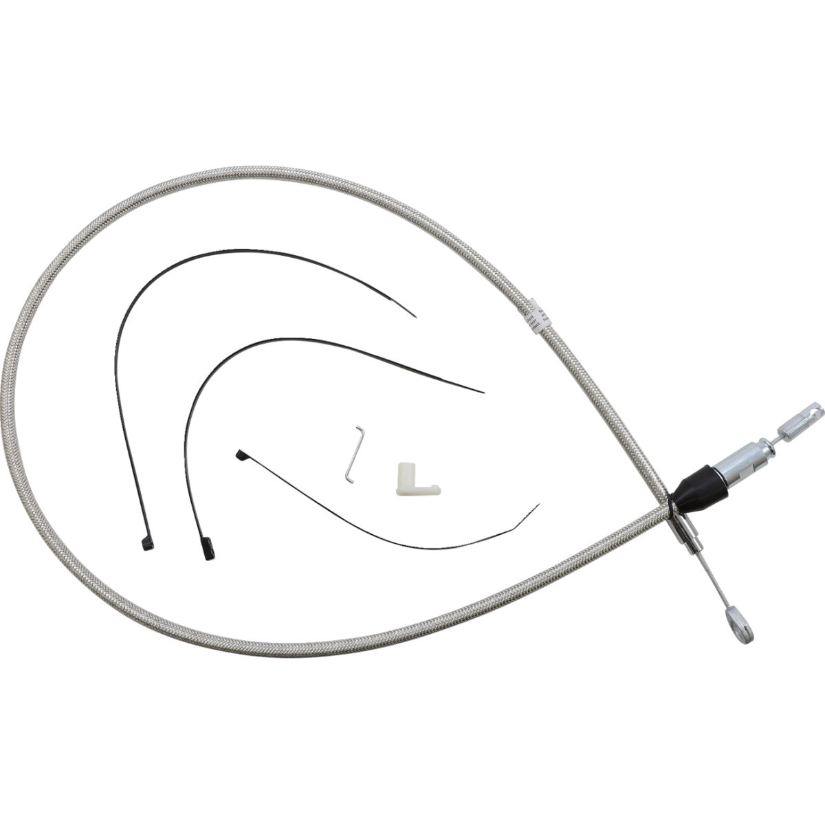 Magnum Shielding #523412HE - Polished Stainless Quick Connect Upper Clutch Cable - 46"