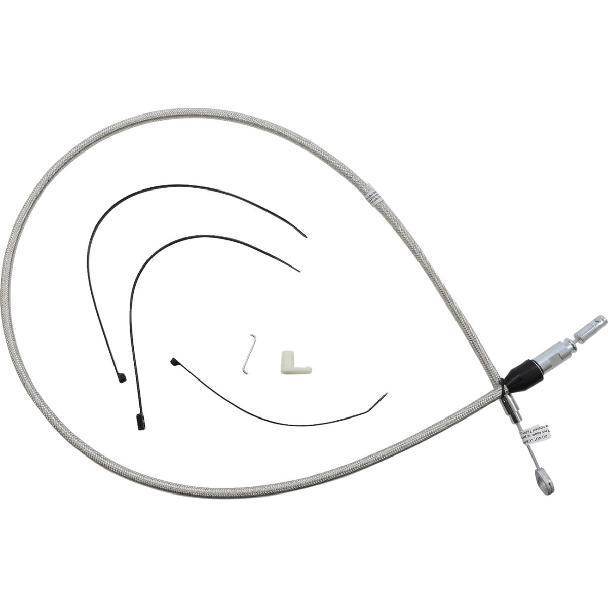Magnum Shielding #523416HE - Polished Stainless Quick Connect Upper Clutch Cable - 50"