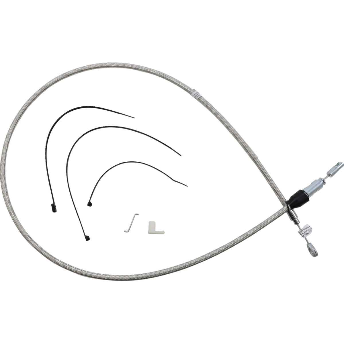 Magnum Shielding #523418HE - Polished Stainless Quick Connect Upper Clutch Cable - 52"