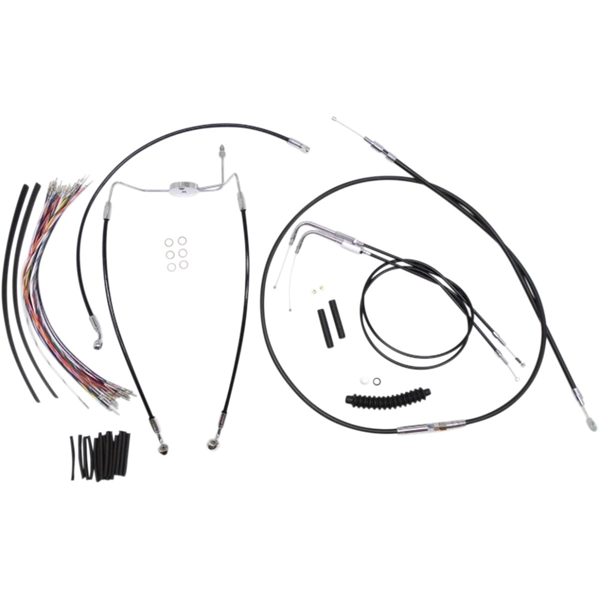 Magnum Shielding #489281 - XR Handlebar Installation Kit - 12"-14" Ape Hangers - '96-'06 FLH - Black