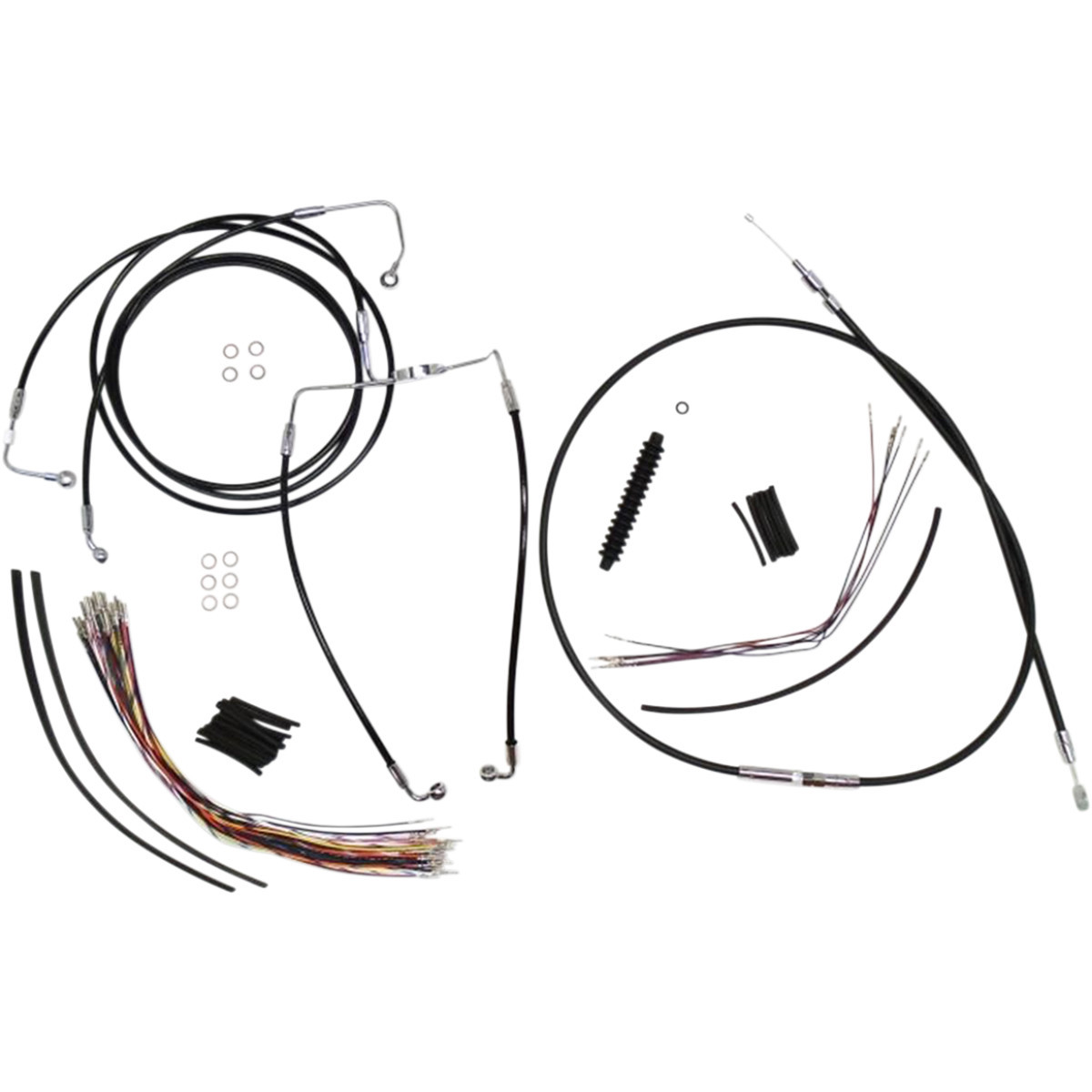 Magnum Shielding #489311 - XR Handlebar Installation Kit - 12"-14" Ape Hangers - '08-'13 FLH - Black