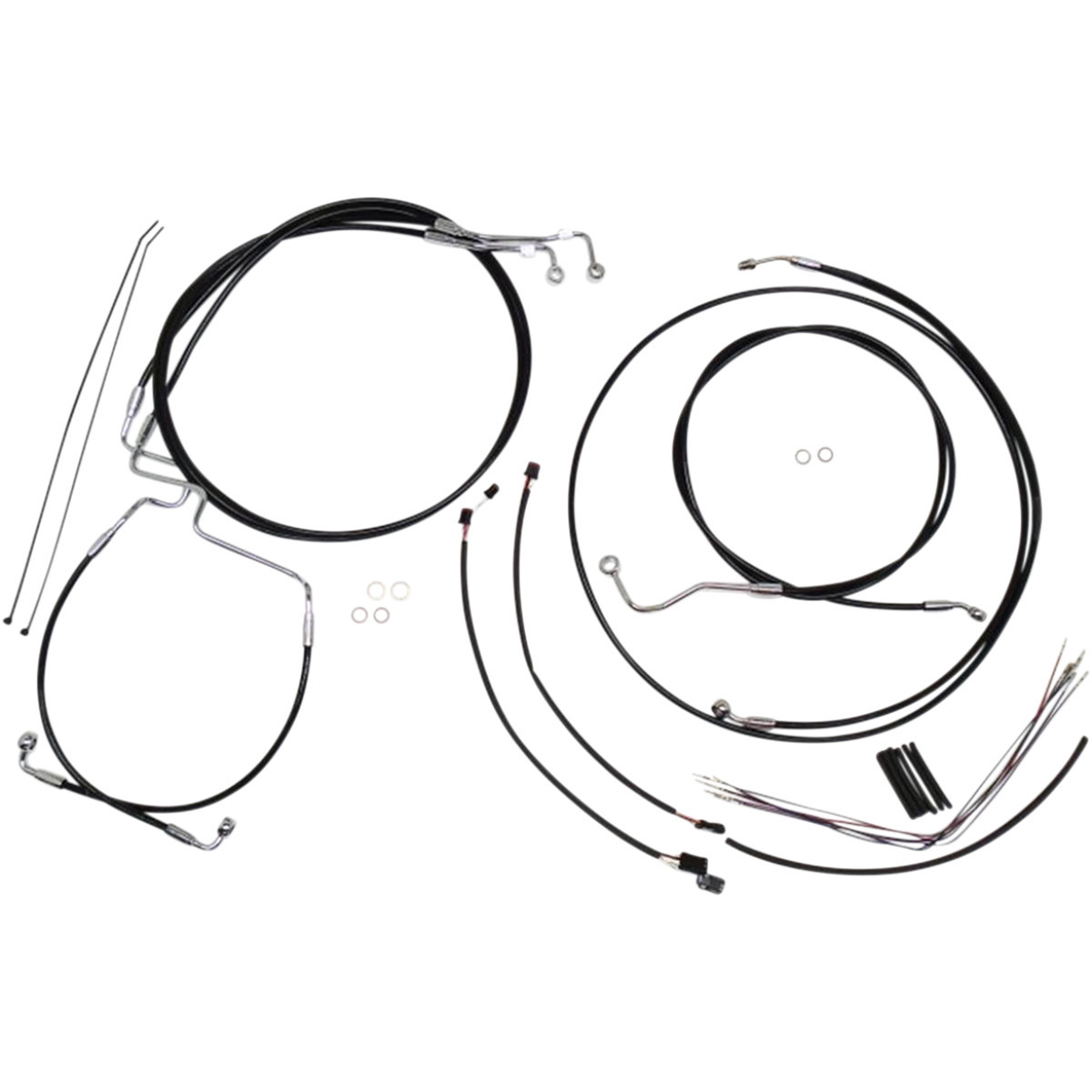 Magnum Shielding #489841 - XR Handlebar Installation Kit - 12"-14" Ape Hangers - '17-'20 FLH - Black