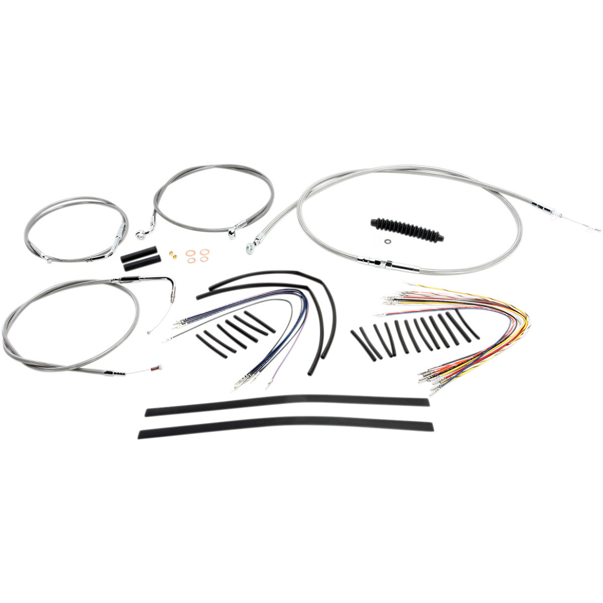 Magnum Shielding #589381 - XR Handlebar Installation Kit - 12"-14" Ape Hangers - '96-'05 Dyna - Stainless Steel