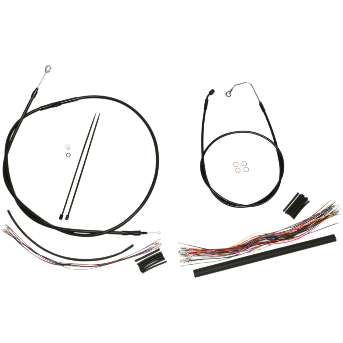 Magnum Shielding #486362 - XR Handlebar Installation Kit - 15"-17" Ape Hangers - '08-'13 Touring - Black