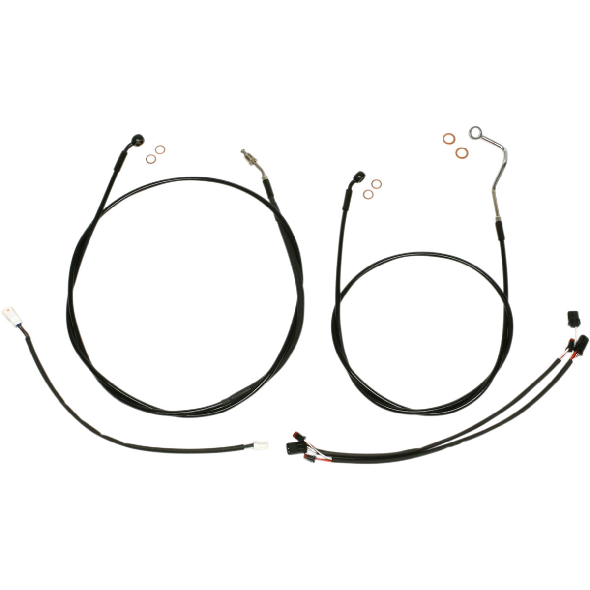 Magnum Shielding #486851 - XR Handlebar Installation Kit - 12"-14" Ape Hangers - '17-'20 FLH - Black