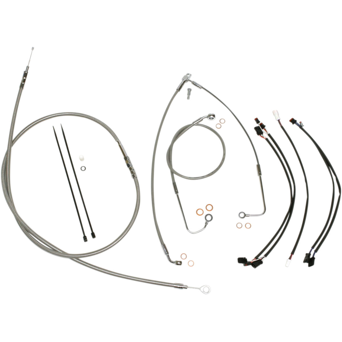 Magnum Shielding #589782 - XR Handlebar Installation Kit - 15"-17" Ape Hangers - '16-'17 FLS - Stainless Steel/Chrome