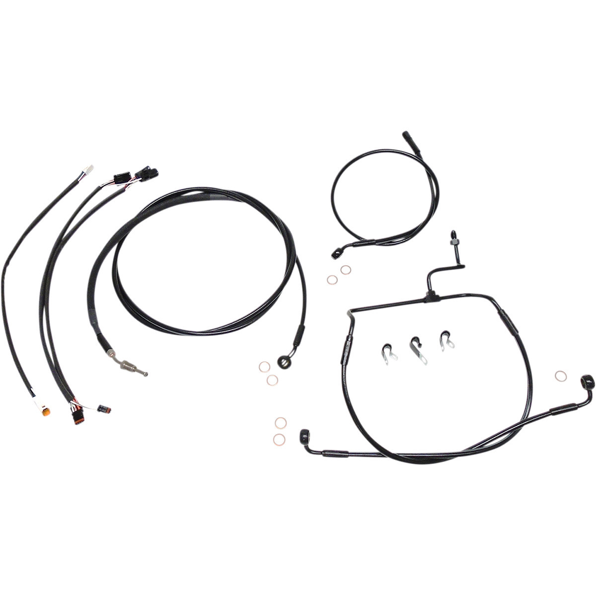 Magnum Shielding #486831 - XR Handlebar Installation Kit - 12"-14" Ape Hangers - '17-'20 FLHX - Black