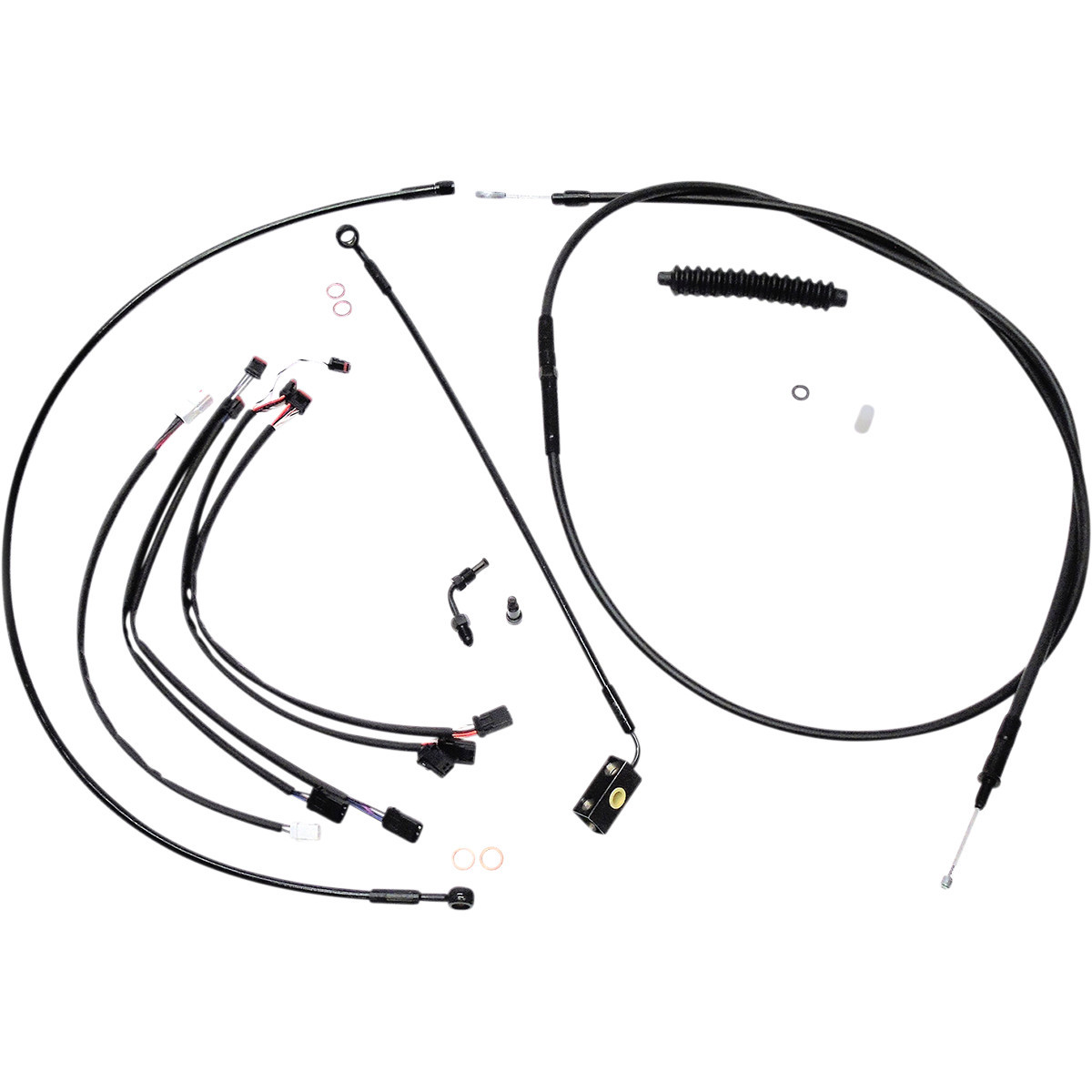 Magnum Shielding #486941 - XR Handlebar Installation Ki - 12"-14" Ape Hangers - '18-'24 Softail - Black