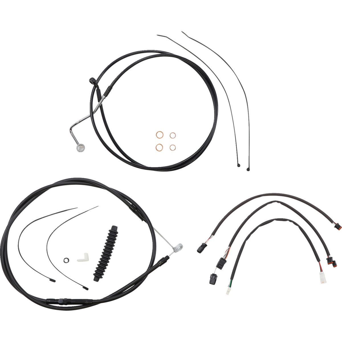 Magnum Shielding #486981 - XR Handlebar Installation Kit - 12"-14" Ape Hangers - '21-'23 FLTR - Black