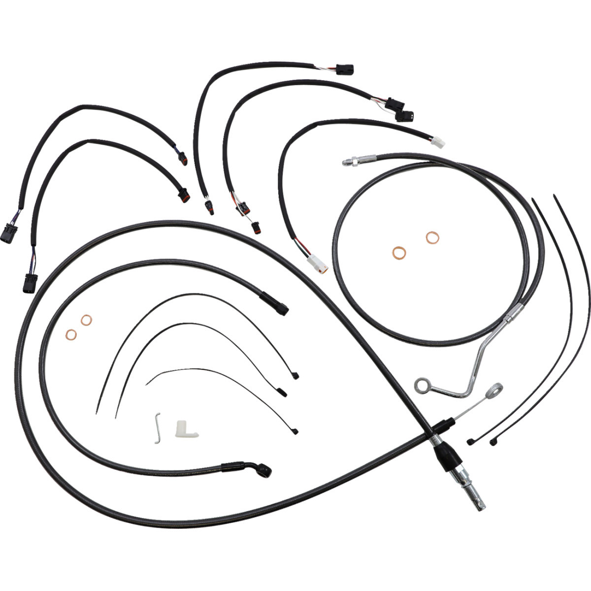Magnum Shielding #4871132 - Black Pearl™ Designer Handlebar Installation Kit - 15"-17" - '21-'23 FLHRXS