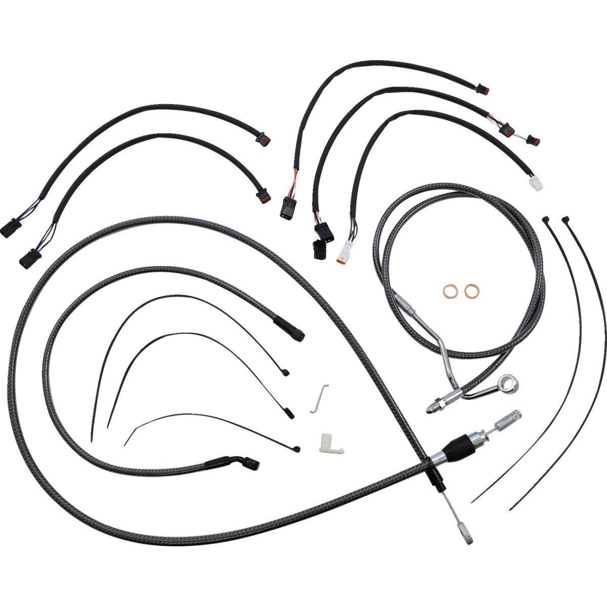 Magnum Shielding #7871131 - KARBONFIBR Designer Handlebar Installation Kit - 12"-14" - '21-'23 FLHRXS