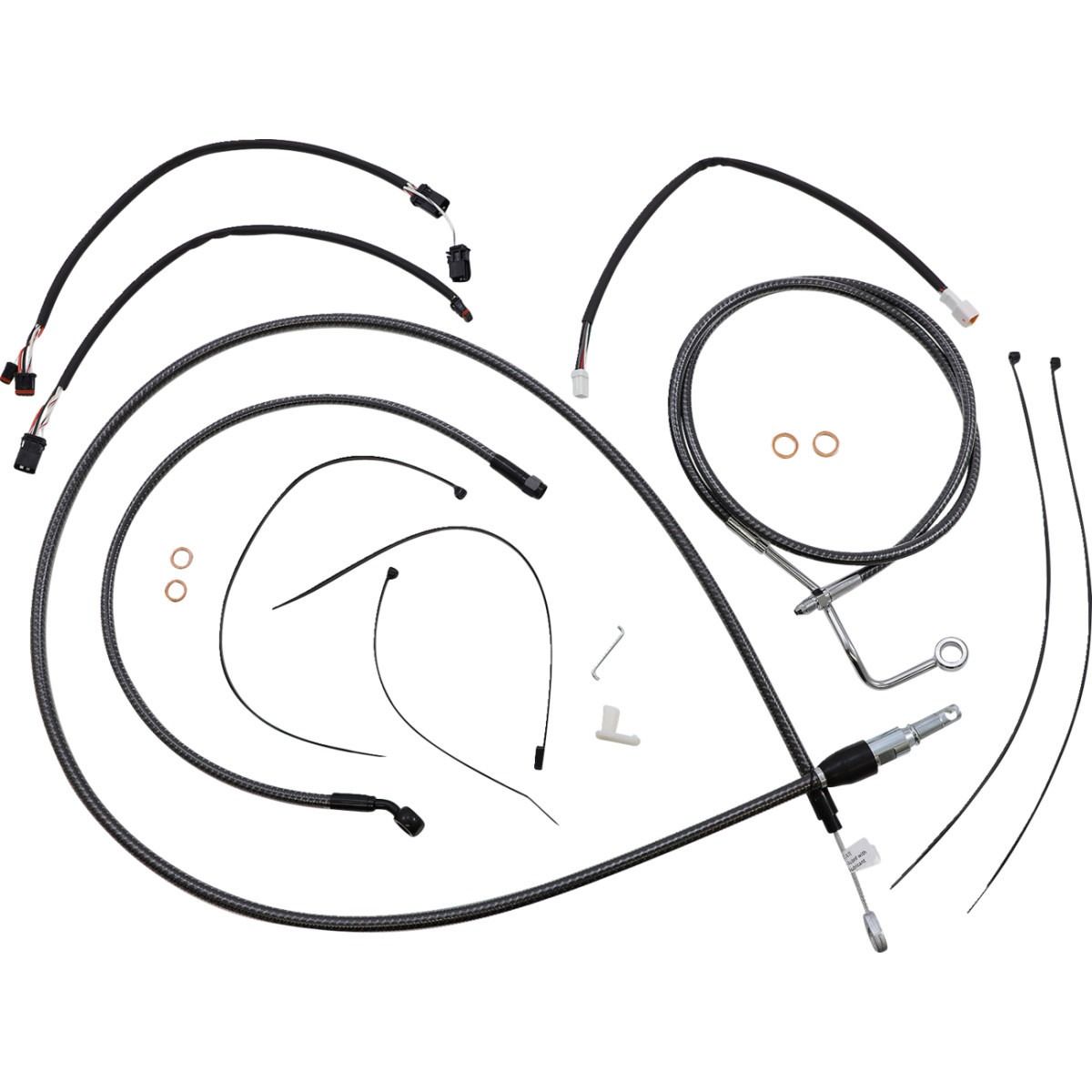 Magnum Shielding #7871141 - KARBONFIBR Designer Handlebar Installation Kit - 12"-14" - '21-'23 FLTR