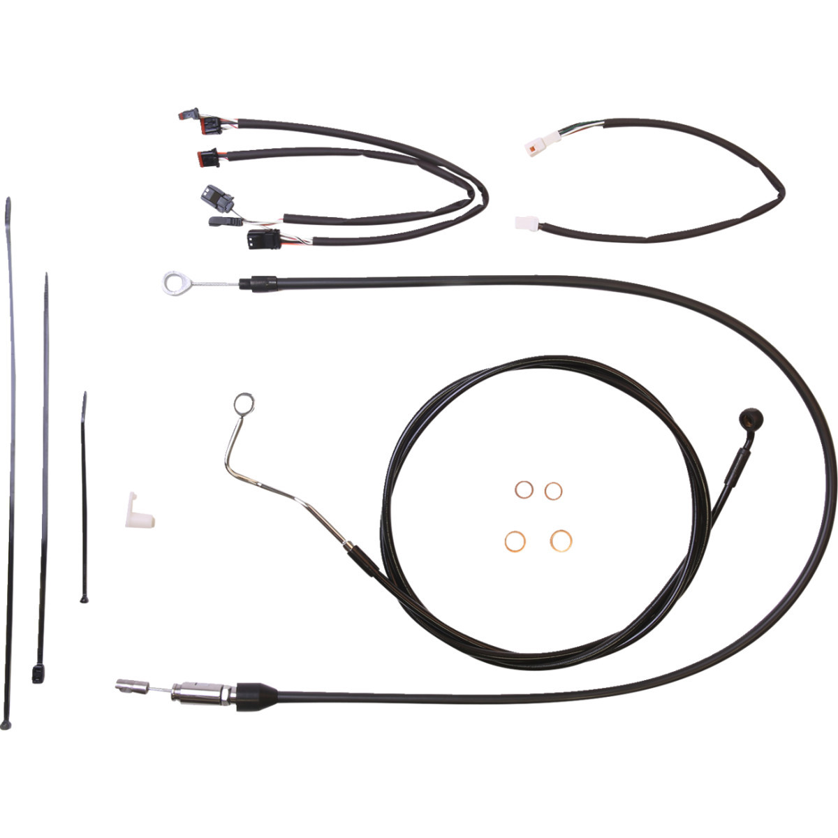 Magnum Shielding #4861151 - XR Handlebar Installation Kit - 12"-14" Ape Hangers - '21-'22 FLHR - Black