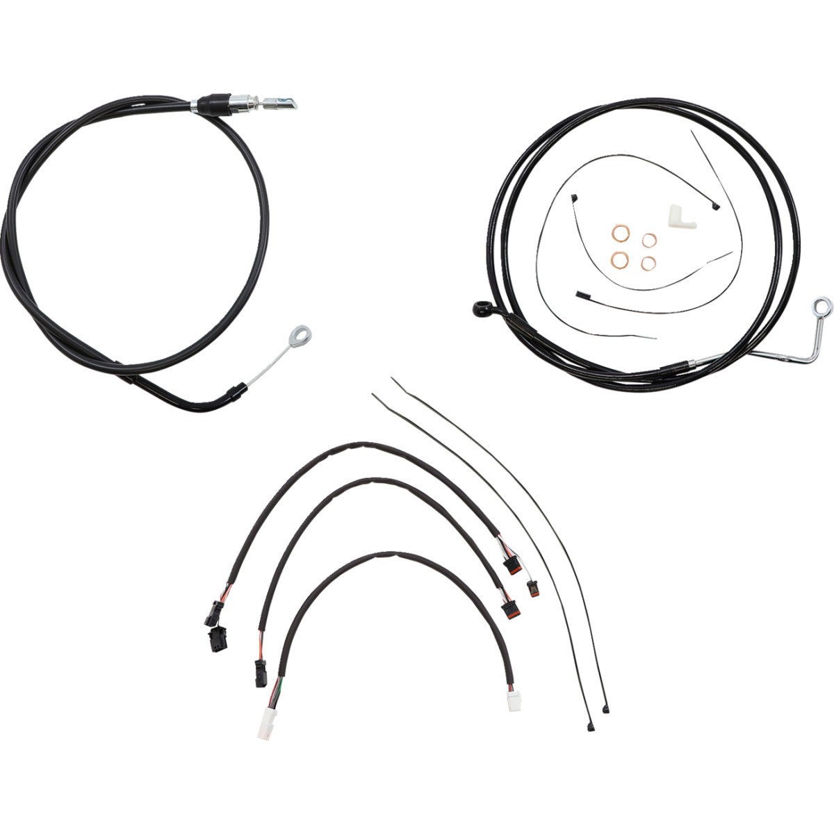 Magnum Shielding #4861171 - XR Handlebar Installation Kit - 12"-14" Ape Hangers - '21 FLH - Black