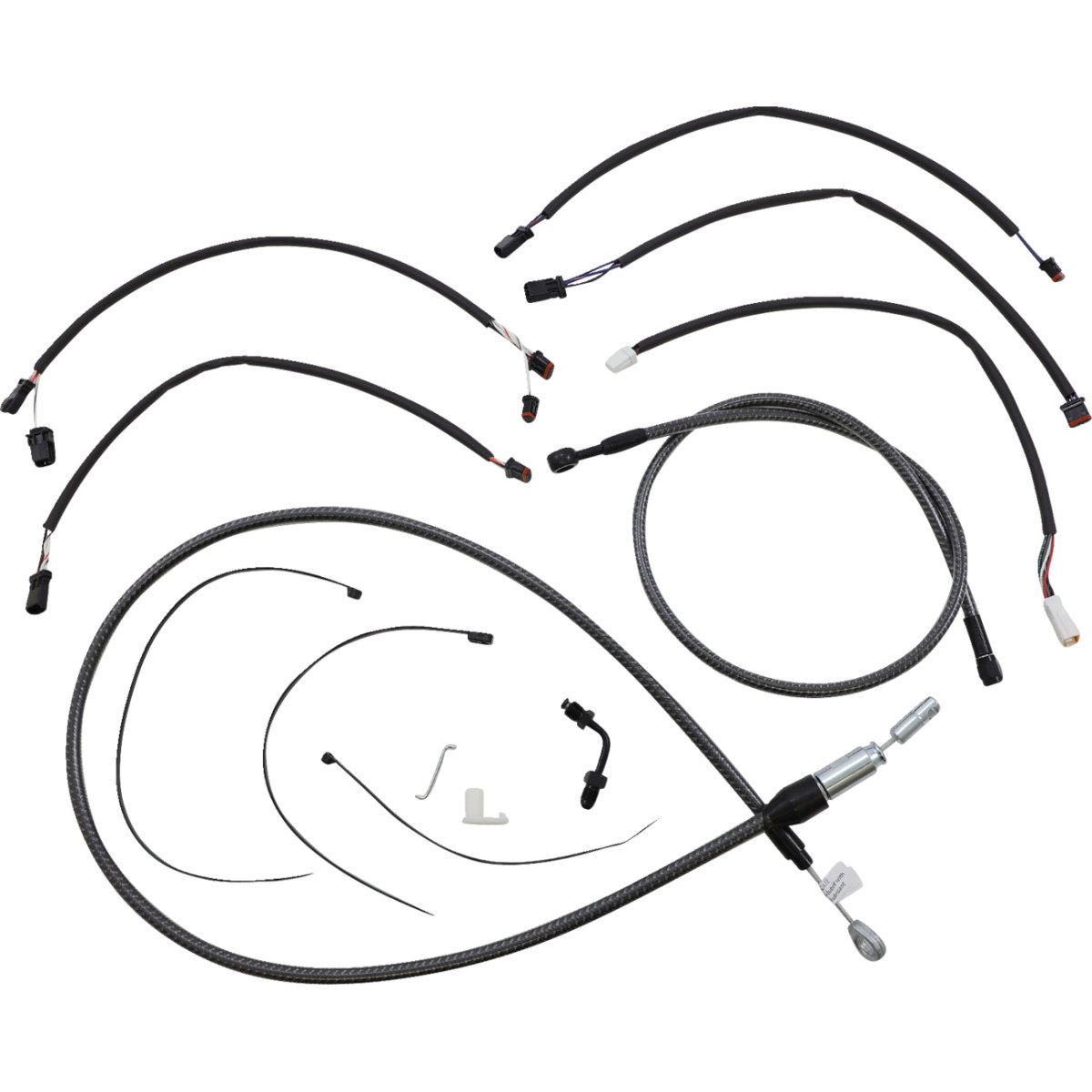 Magnum Shielding #7871181 - KARBONFIBR Designer Handlebar Installation Kit - 12"-14" - '18-'24 Softail