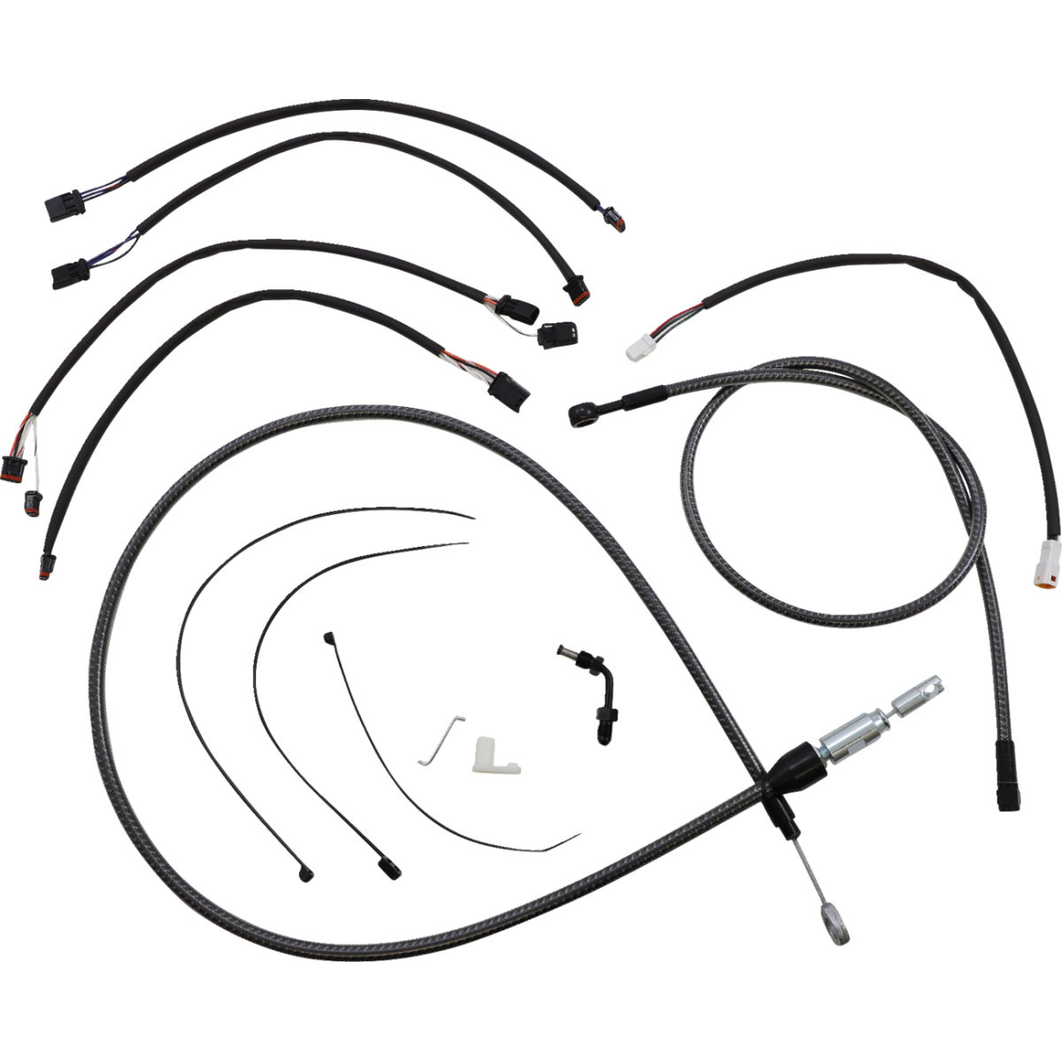 Magnum Shielding #7871182 - KARBONFIBR Designer Handlebar Installation Kit - 15"-17" - '18-'24 Softail