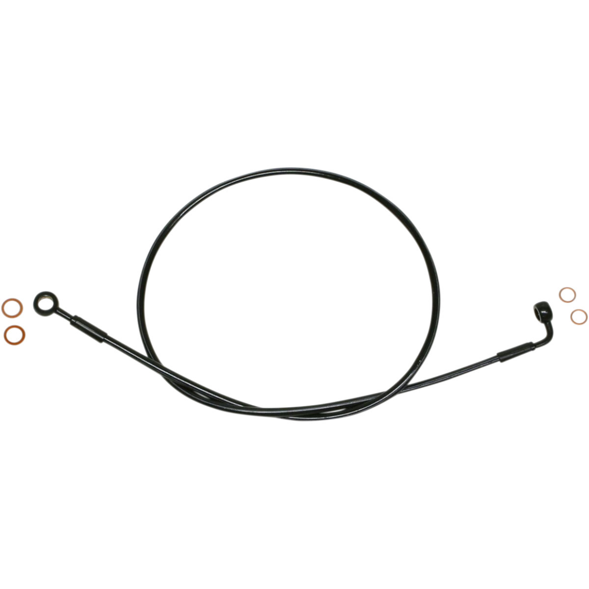 Magnum Shielding #SBB0604-49 - Brake Line - EZ Align - Stainless Steel - Black