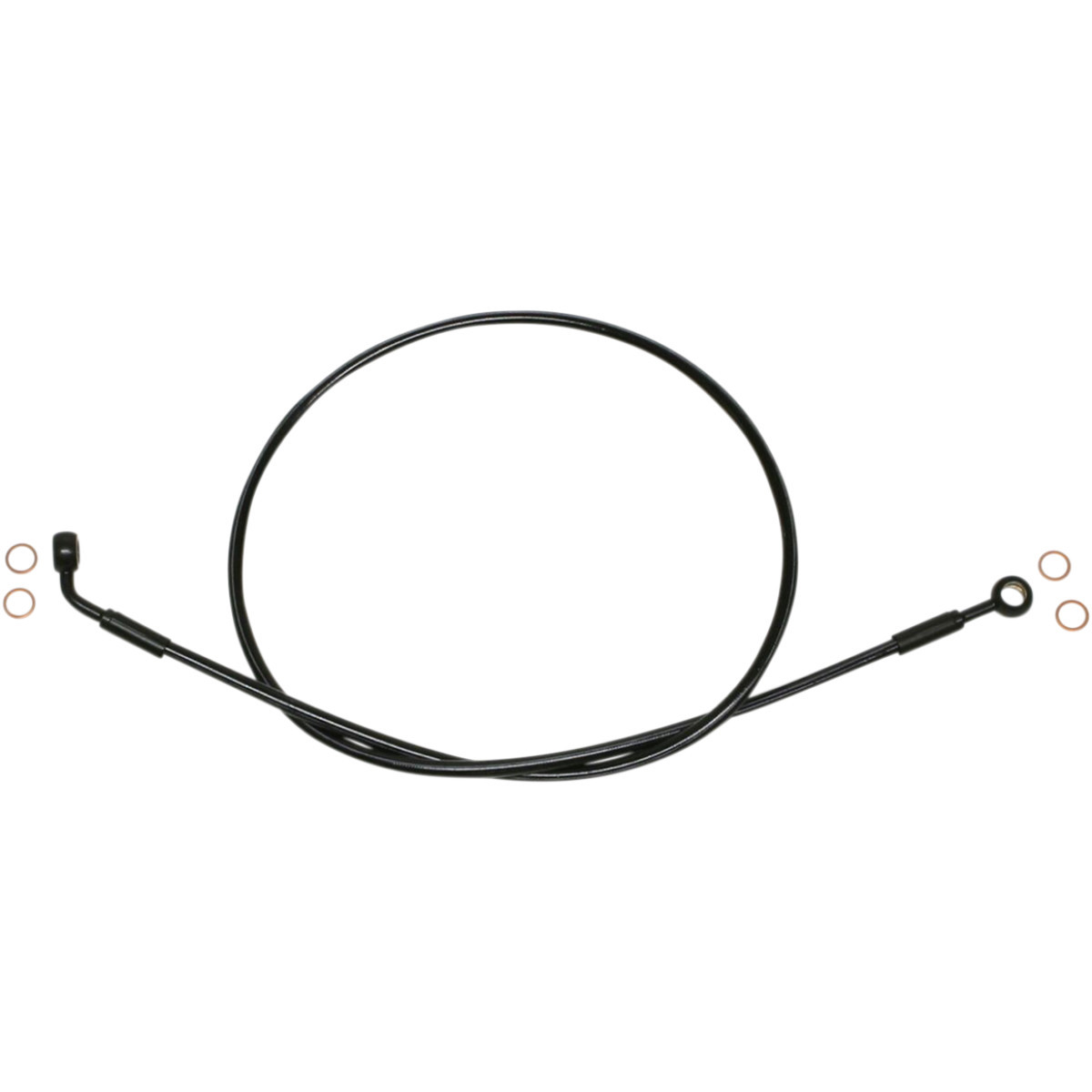 Magnum Shielding #SBB0607-44 - Brake Line - EZ Align - Stainless Steel - Black