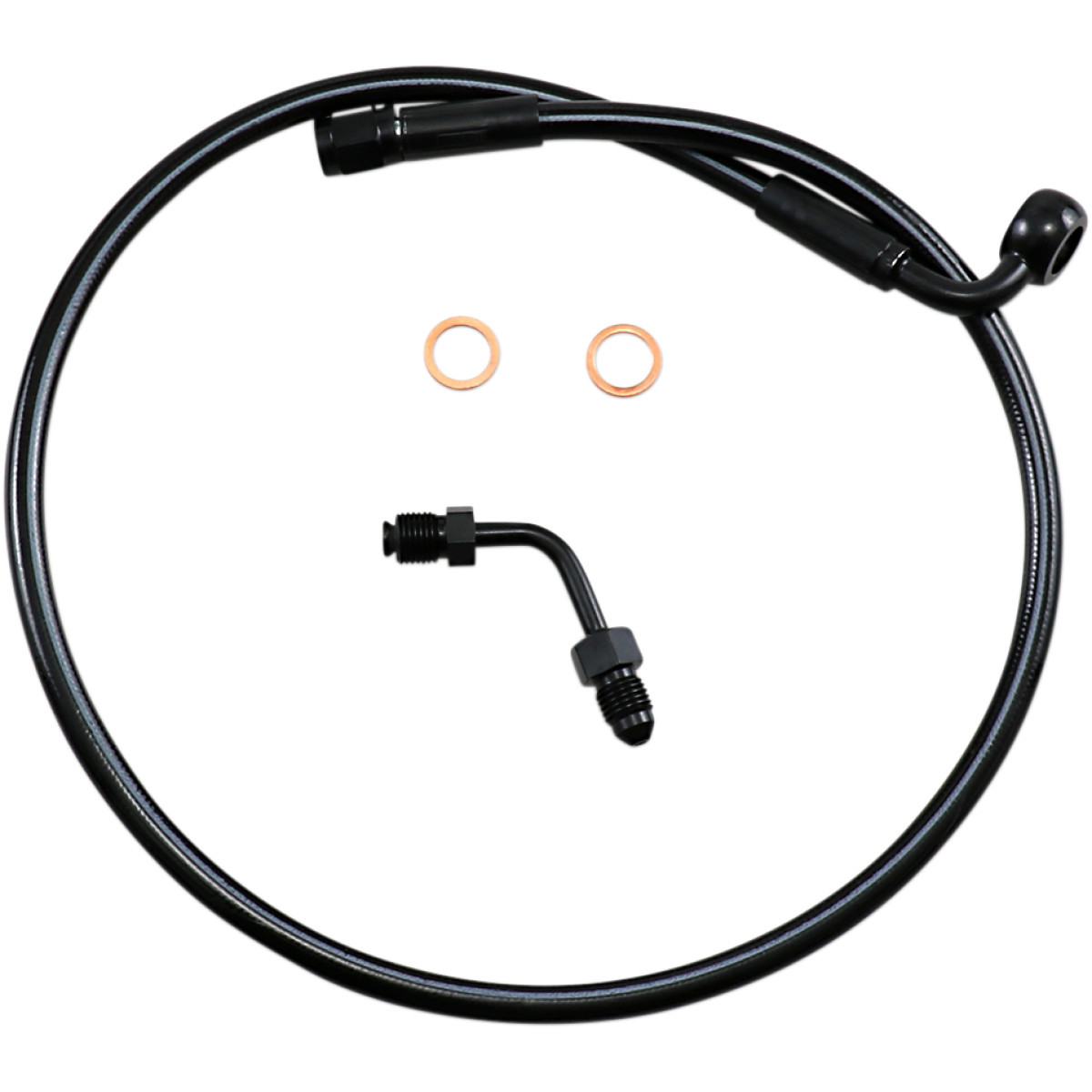 Magnum Shielding #SBB1502-27 - Brake Line - Upper with Adapter - Black