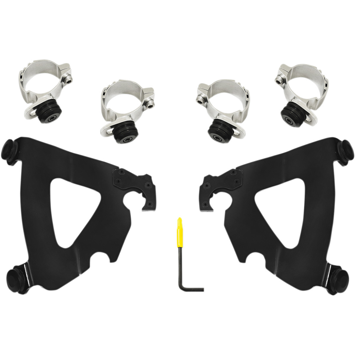 Memphis Shades #MEB2038 - Road Warrior Mounting Kit - Black - Harley-Davidson®