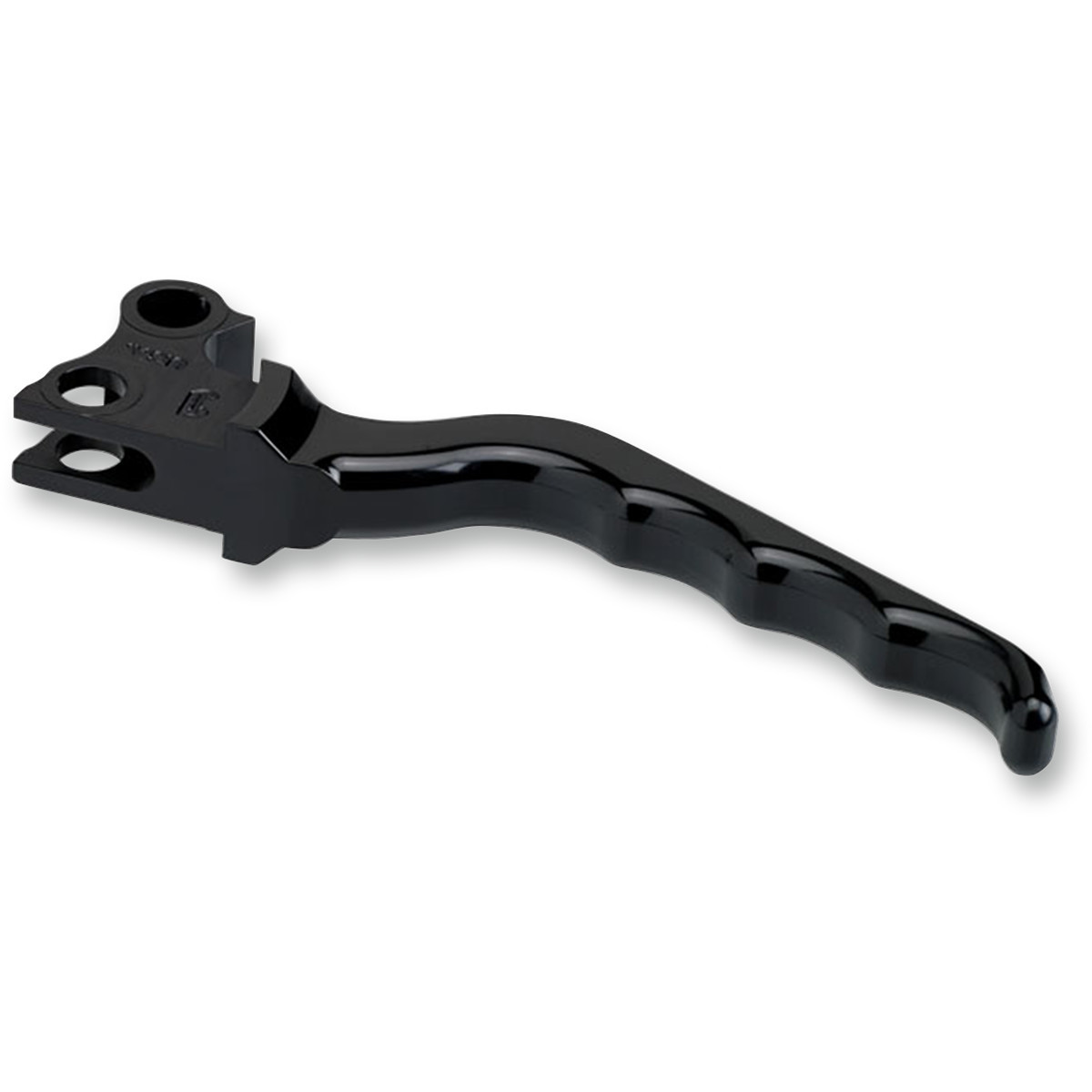 Joker Machine #03-31BLK - Billet Aluminum Clutch Lever - Grooved - Black