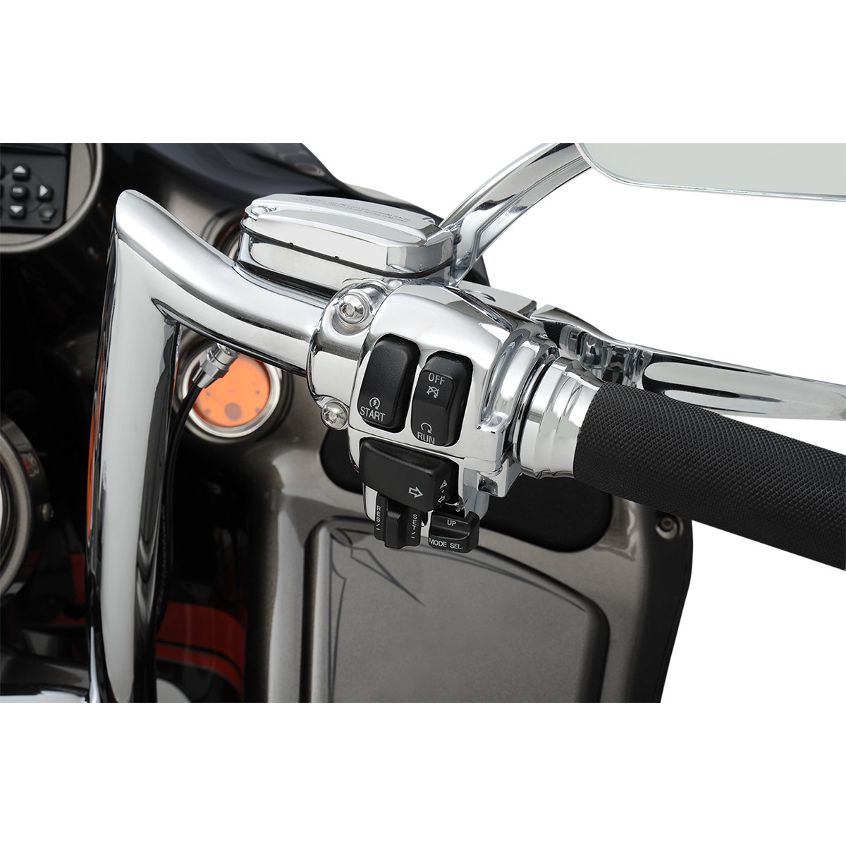 Drag Specialties - Handlebar Switch Housing Kit - Cruise - Chrome