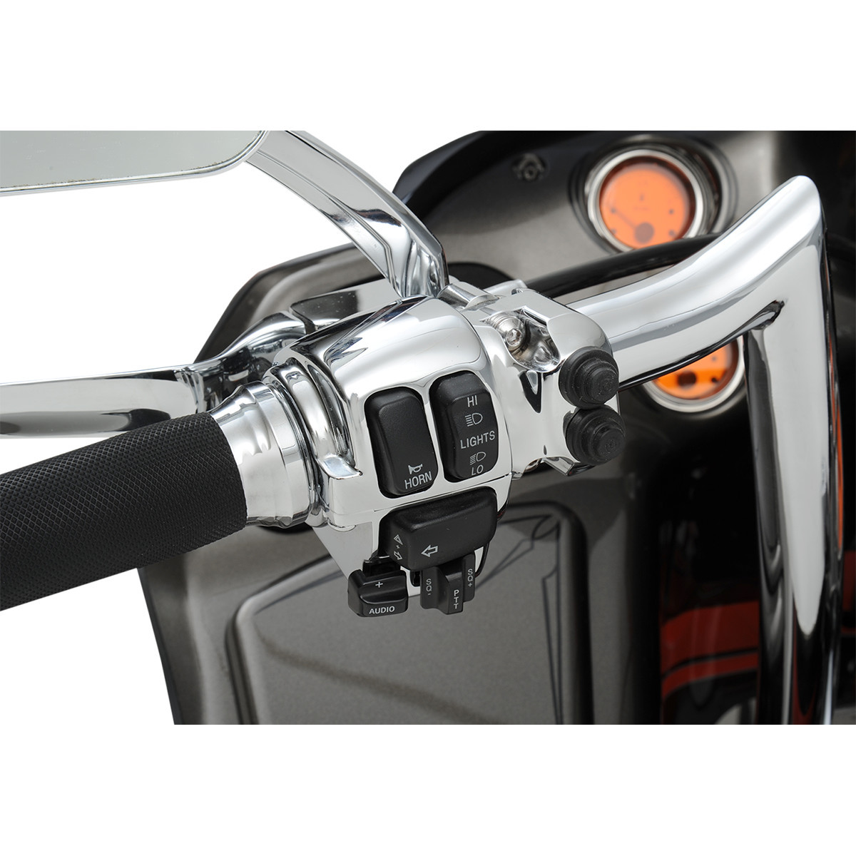 Drag Specialties - Handlebar Switch Housing Kit - Cruise - Chrome