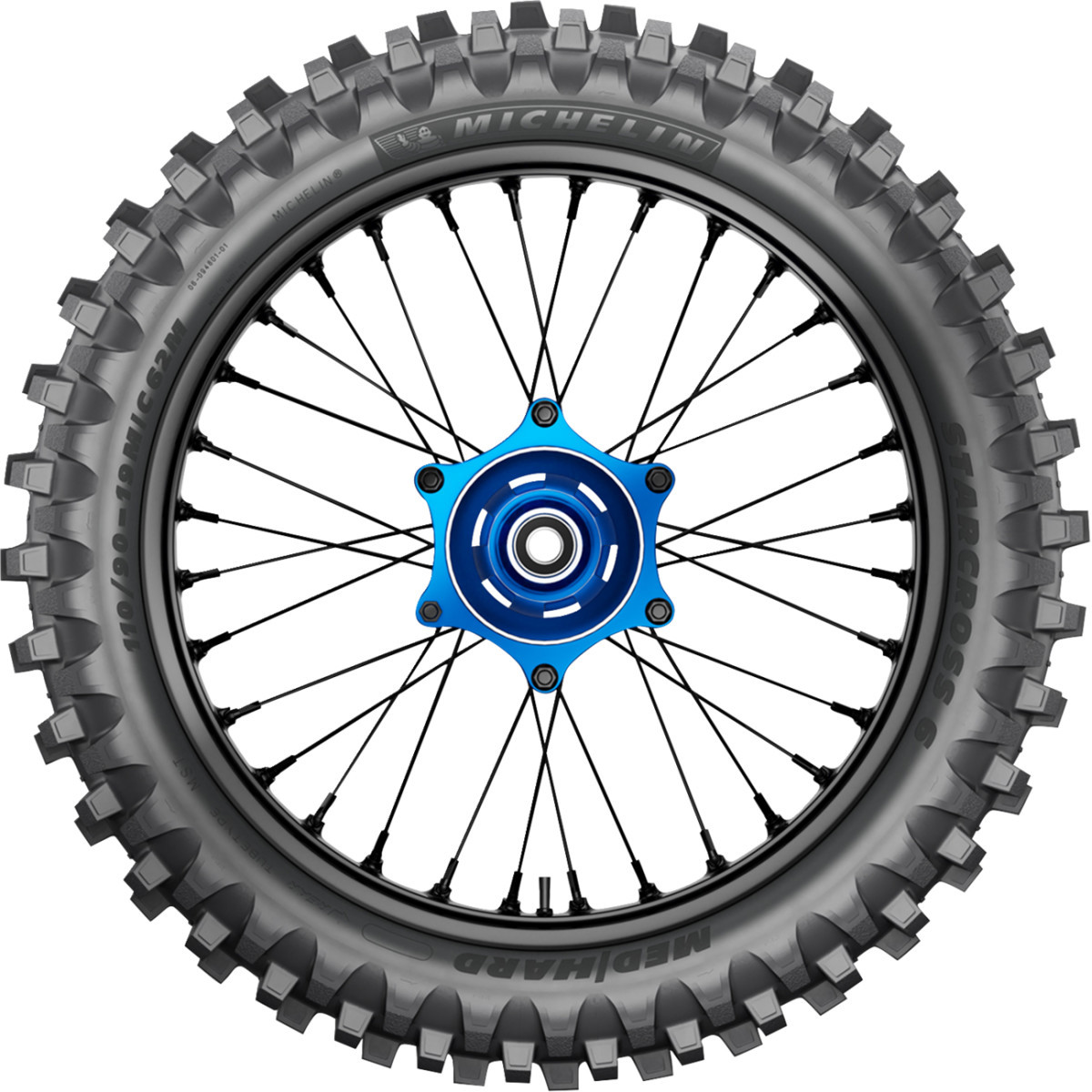 Michelin #95670 - Tire - StarCross 6 Medium Hard - Rear - 120/80-19 - 63M